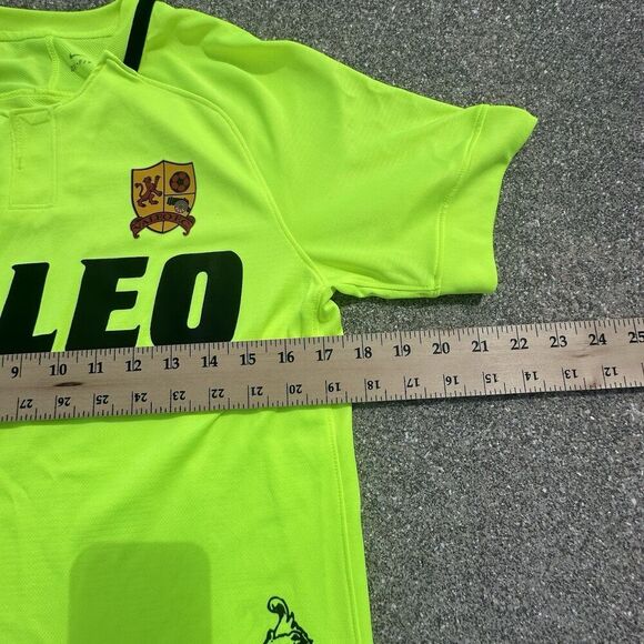 Nike Valeo Futbol FC Soccer Jersey Mens Small Neon Yellow Dri-Fit Graphic Print - Picture 2 of 8